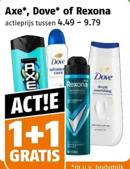 Poiesz Axe*, Dove* of Rexona aanbieding