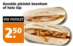 Poiesz Gevulde pistolet beenham of hete kip aanbieding