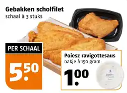 Poiesz Gebakken scholfilet aanbieding