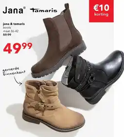 Scapino jana & tamaris boots aanbieding