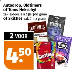 Poiesz Autodrop, Oldtimers of Toms Heksehyl of Skittles aanbieding