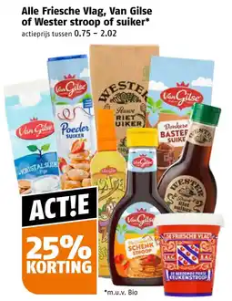 Poiesz Alle Friesche Vlag, Van Gilse of Wester stroop of suiker aanbieding
