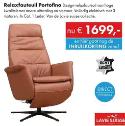 Woonsquare Lavie Suisse Relaxfauteuil Portofino aanbieding