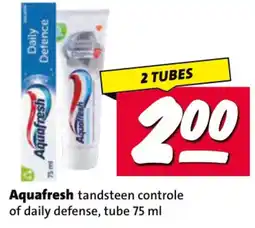 Nettorama Aquafresh tandsteen controle of daily defense aanbieding