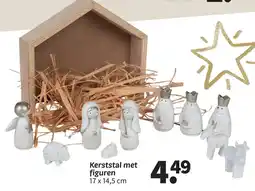 Wibra Kerststal met figuren aanbieding