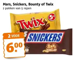 Poiesz Mars, Snickers, Bounty of Twix aanbieding