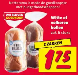 Nettorama Witte of volkoren bollen aanbieding