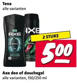 Nettorama Axe deo of douchegel aanbieding