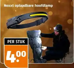 Poiesz Nexxt oplaadbare hoofdlamp aanbieding