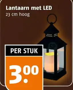 Poiesz Lantaarn met LED aanbieding