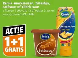 Poiesz Remia snacksausen, friteslijn, satésaus of Yildriz saus aanbieding