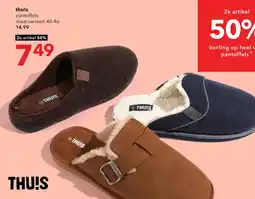 Scapino thu!s pantoffels aanbieding