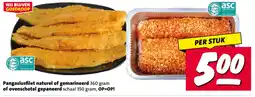 Nettorama Pangasiusfilet naturel of gemarineerd of ovenschotel gepaneerd aanbieding