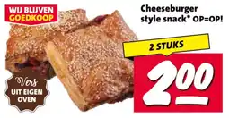 Nettorama Cheeseburger style snack aanbieding