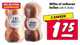 Nettorama Witte of volkoren bollen aanbieding