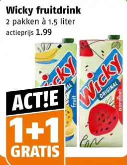 Poiesz Wicky fruitdrink aanbieding