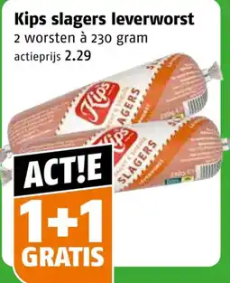Poiesz Kips slagers leverworst aanbieding