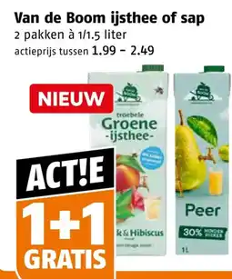 Poiesz Van de Boom ijsthee of sap aanbieding