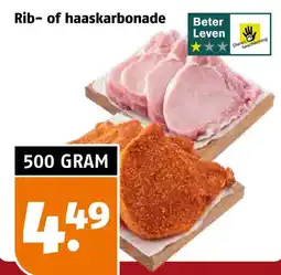 Poiesz Rib- of haaskarbonade aanbieding