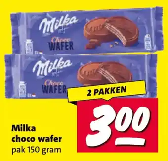 Nettorama Milka choco wafer aanbieding