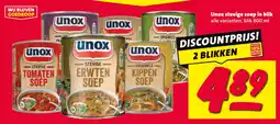Nettorama Unox stevige soep aanbieding