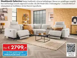 Woonsquare Hoekbank Calavino aanbieding