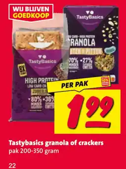 Nettorama Tastybasics granola of crackers aanbieding