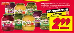 Nettorama HAK potgroenten aanbieding