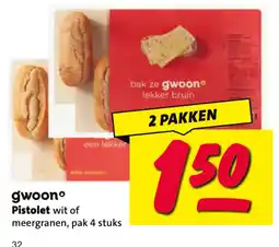 Nettorama Pistolet wit of meergranen aanbieding
