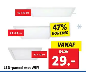 Lidl LED-paneel met WiFi aanbieding