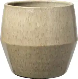 Intratuin Intratuin bloempot Maure beige D 21 H 19 cm aanbieding