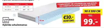 Lidl Livarno Home Hybride schuimmatras 90 x 200 cm aanbieding