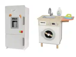 Lidl LUPILU Houten speelgoed koelkast of wasmachine, met accessoires aanbieding