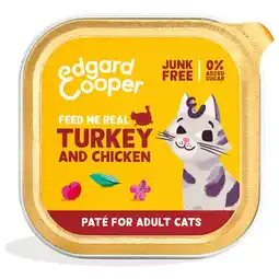 Pets Place Edgard&Cooper Turkey and Chicken Paté Adult - Natvoer - 85 g aanbieding