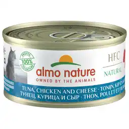 Pets Place Almo Nature HFC Cat Natural Blik - Natvoer - 70 g Tonijn&Kip&Kaas aanbieding
