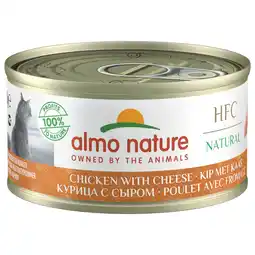 Pets Place Almo Nature HFC Cat Natural Blik - Natvoer - 70 g Kip&Kaas aanbieding