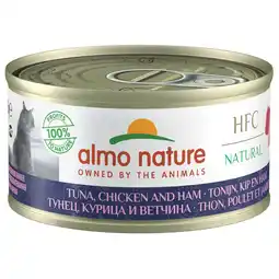 Pets Place Almo Nature HFC Cat Natural Blik - Natvoer - 70 g Tonijn&Kip&Ham aanbieding