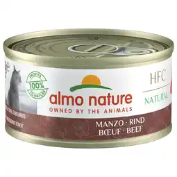Pets Place Almo Nature HFC Cat Natural Blik - Natvoer - 70 g Rund aanbieding
