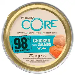 Pets Place Wellness Core 98% Recipe - Natvoer - 85 g Kip&Zalm aanbieding