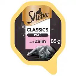 Pets Place Sheba Alu Classic Pate - Natvoer - 85 g Zalm aanbieding