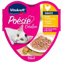 Pets Place Vitakraft Poésie Creation In Saus Alu - Natvoer - 85 g Kip&Groente aanbieding