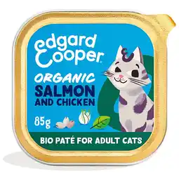 Pets Place Edgard&Cooper Organic Salmon and Chicken Bio Paté Adult - Natvoer - 85 g aanbieding