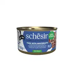 Pets Place Schesir Kat Blik Gelei Vis - Natvoer - 85 g Tonijn&Ansjovis aanbieding