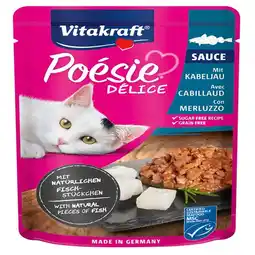 Pets Place Vitakraft Poésie Deli Sauce Pouch - Natvoer - 85 g Kabeljauw aanbieding