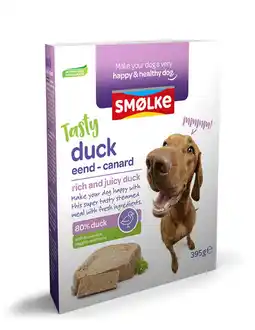 Pets Place Smølke Vers Gestoomde Maaltijd - Natvoer - 395 g Eend&Groente&Bruine rijst aanbieding