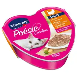 Pets Place Vitakraft Poésie Creation In Saus Alu - Natvoer - 85 g Kalkoen&Kaas aanbieding