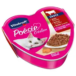 Pets Place Vitakraft Poésie Creation In Saus Alu - Natvoer - 85 g Rund&Wortel aanbieding