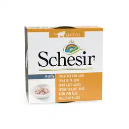 Pets Place Schesir Kat Blik Gelei Vis - Natvoer - 85 g Tonijn&Aloë vera aanbieding