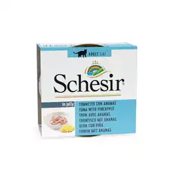 Pets Place Schesir Kat Blik Gelei - Natvoer - 75 g Tonijn&Ananas aanbieding