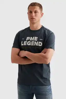 Wehkamp PME Legend regular fit T-shirt met logo - donkerblauw aanbieding